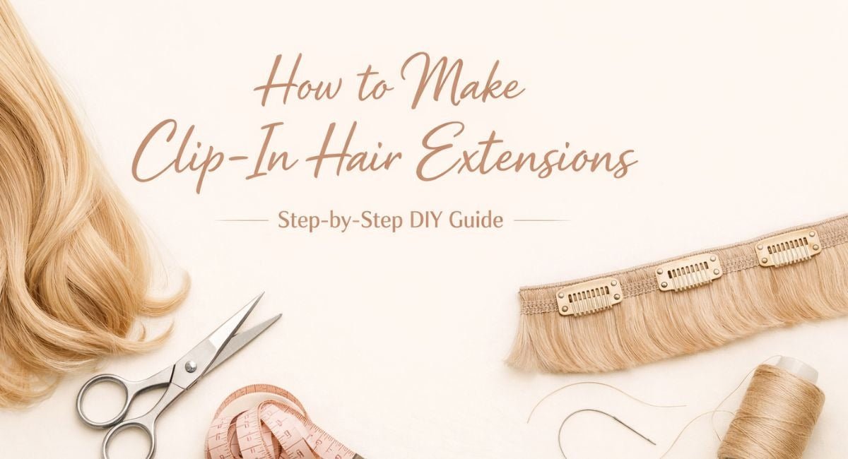 How to Make Clip-In Hair Extensions | Step-by-Step DIY Guide – Salty ...