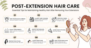 Post-Extension Hair Care: What to do after removing hair extensions - Salty Locks Luxury European Hair Extensions
