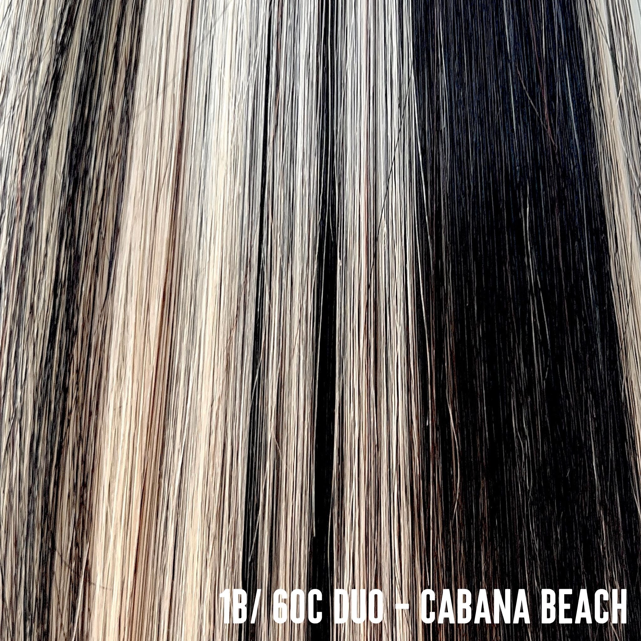 22" inch 100g Machine Volume Weft Hair Extensions - 1B/60C DUO-Cabana Beach