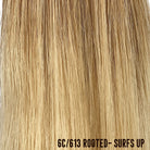 22" inch 100g Machine Volume Weft Hair Extensions - 6C/613 Rooted-Surfs Up