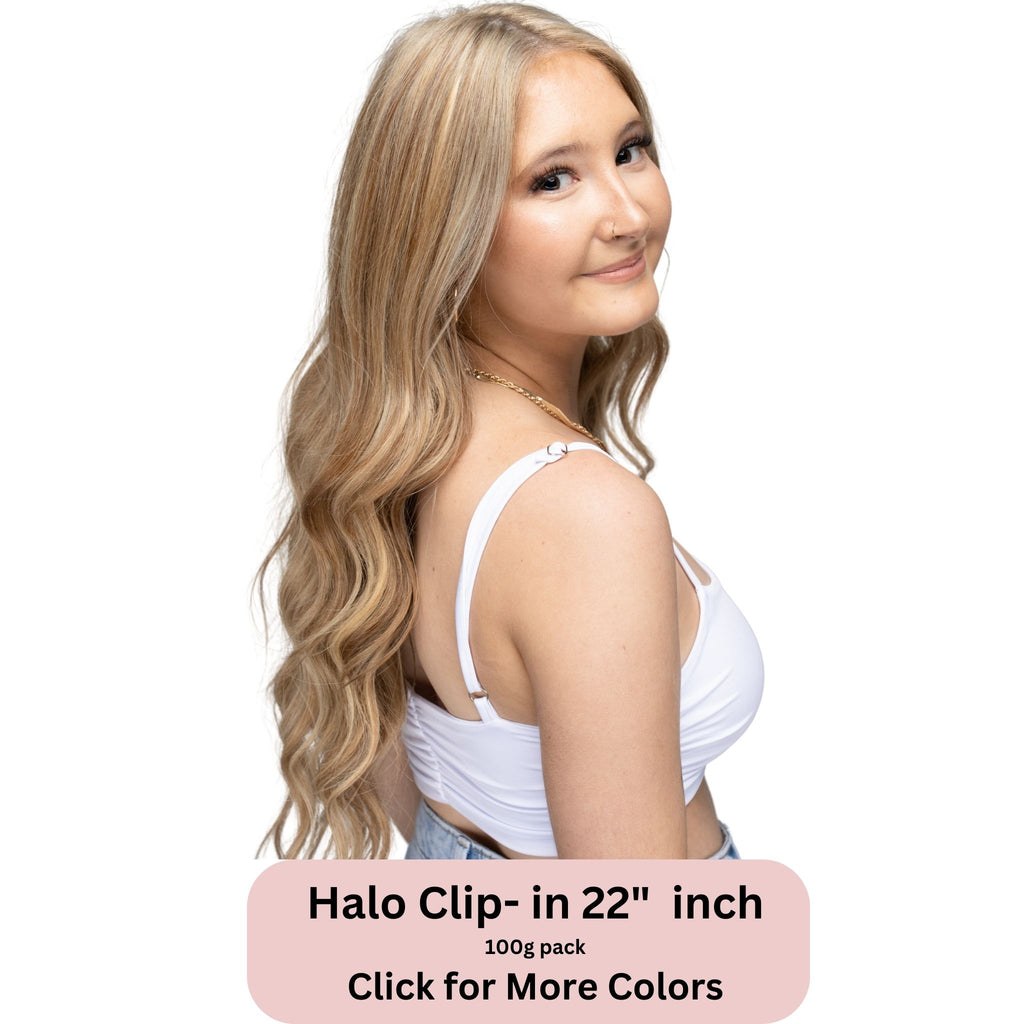 22" Inch 100g Halo Clip-in