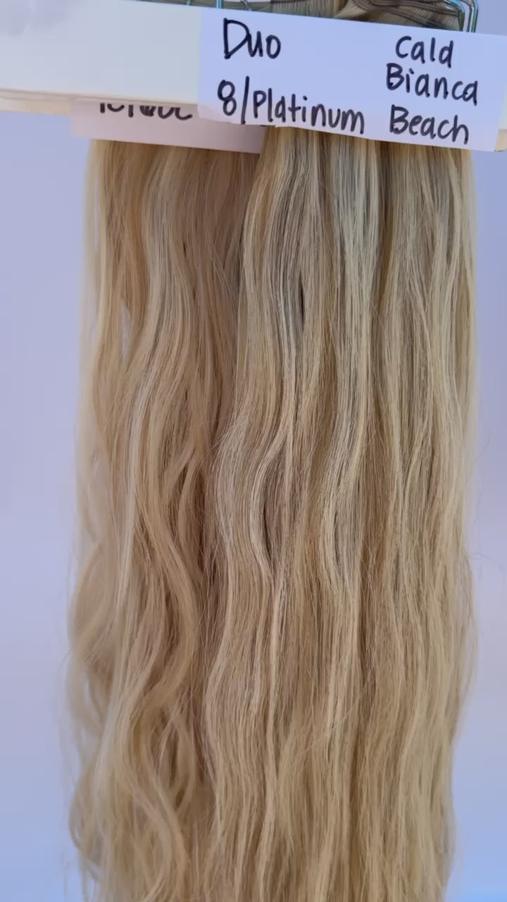 Bali Beach vs Cala Bianca beach hair extension color