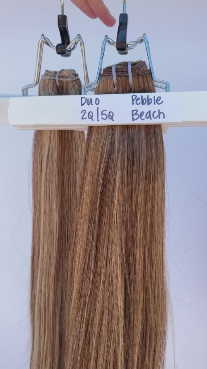 Bondi beach vs pebble beach hair extension color
